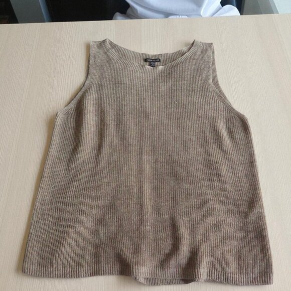 Eileen Fisher Organic Linen Melange Boat Neck Top - Tan - Size Large - NWT - Picture 2 of 13